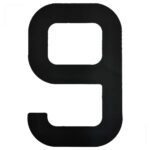 Numeral para Velas Optimist IODA Preto Número Nove
