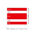 Faixa Decorativa Náutica Tipo T1 Tripla Vermelha PSP Tapes - Imagem 4