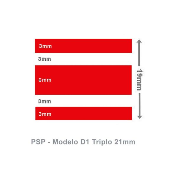 Faixa Decorativa Náutica Tipo T1 Tripla Vermelha PSP Tapes - Imagem 4