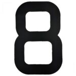 Numeral para Velas Optimist IODA Preto Número Oito
