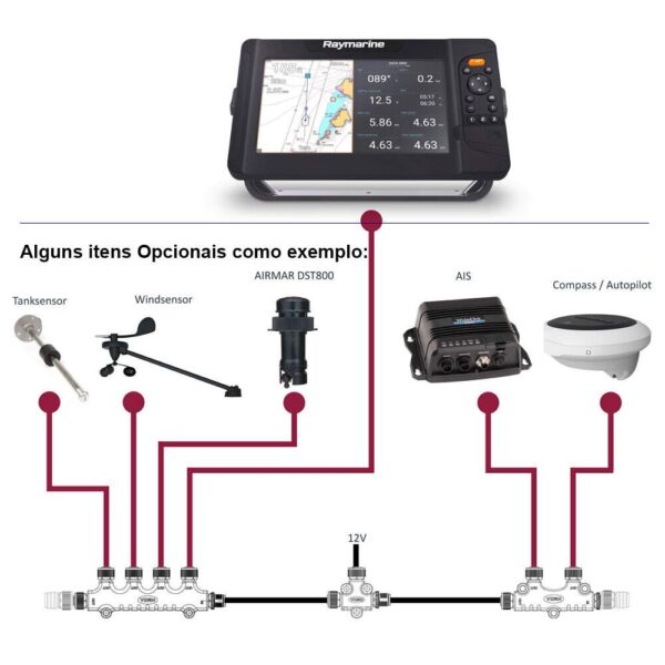 GPS Sonda Raymarine Element 7S - Imagem 2