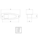 Luz Navegacao Tubarão Abs Branco Led Arieltek - Imagem 4