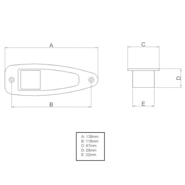 Luz Navegacao Tubarão Abs Branco Led Arieltek - Imagem 4