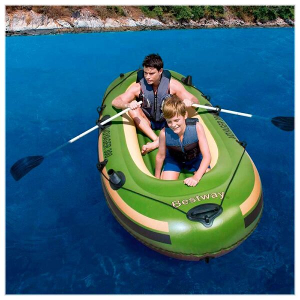 Bote Inflável Voyager 300 Bestway Verde Escuro - Imagem 7