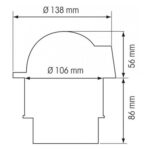 Bússola Plastimo Olympic 100 Branca e Preta Flat ABC - Imagem 4