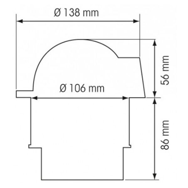 Bússola Plastimo Olympic 100 Branca e Preta Flat ABC - Imagem 4