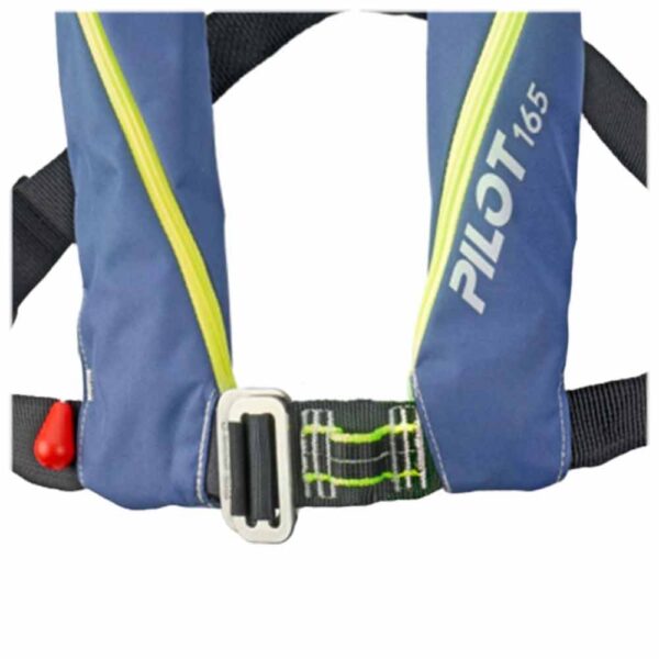 Colete Inflável Plastimo Pilot 165 Azul Automático Com Arnés - Imagem 2