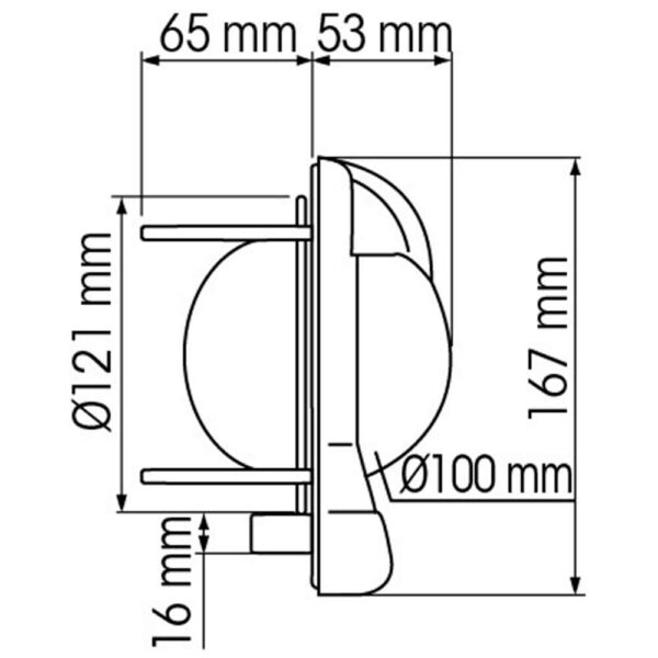 Bússola Antepara Plastimo Contest 101 Branca Cônica - Imagem 3