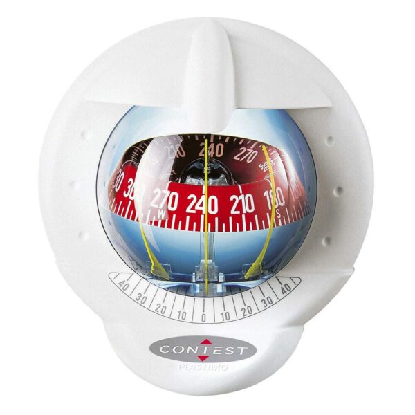 Bússola Antepara Plastimo Contest 101 Branca e Vermelha Cônica - Imagem 2