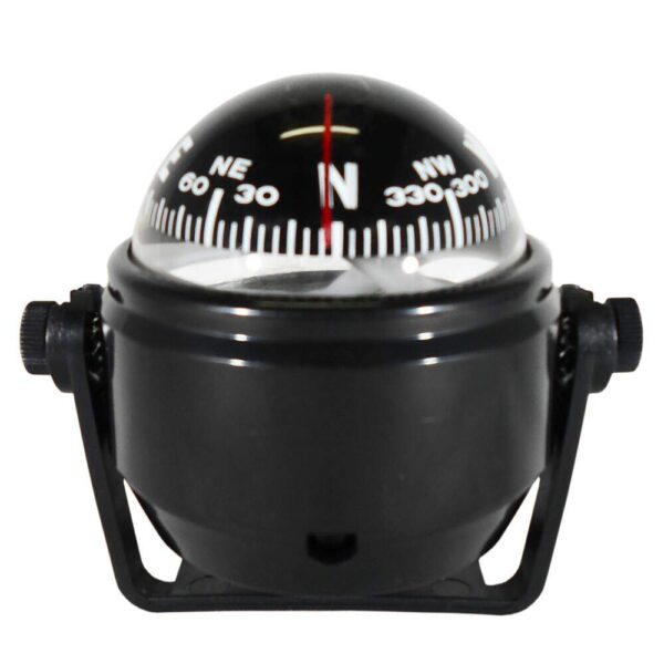 Bússola Nautica Pequena Preta Com Luz - Imagem 2