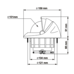 Bússola Plastimo Offshore 115 De Embutir Branca Cônica - Imagem 2