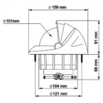 Bússola Plastimo Offshore 115 De Embutir Preta Plana - Imagem 3