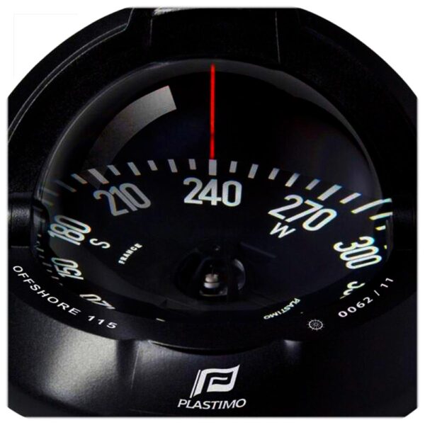 Bússola Plastimo Offshore 115 De Embutir Preta Plana - Imagem 2
