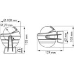 Bússola Plastimo Offshore 75 De Sobrepor Preta Cônica - Imagem 3