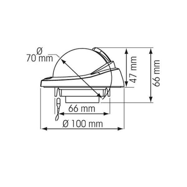 Bússola Plastimo Offshore 75 Embutir Preta - Imagem 4