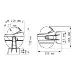 Bússola Plastimo Offshore 75 Sobrepor - Imagem 3