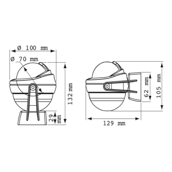 Bússola Plastimo Offshore 75 Sobrepor - Imagem 3