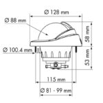 Bússola Plastimo Offshore 95 Embutir Branca - Imagem 2