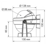Bússola Plastimo Offshore 95 Embutir Branca - Imagem 3