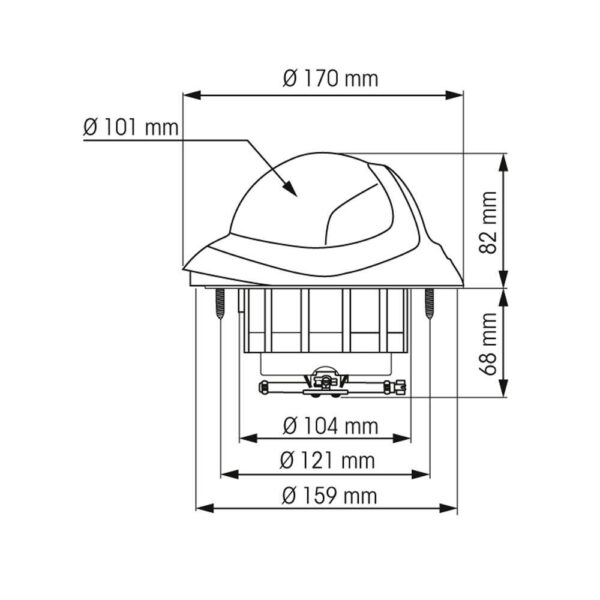 Bússola Plastimo Olympic 115 Para Embutir Branca - Imagem 2