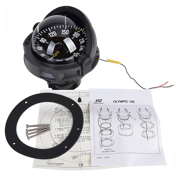 Bússola Plastimo Olympic 135 Preta World Balance - Imagem 3