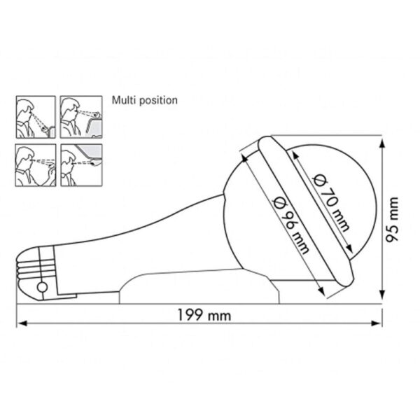 Bússola Tipo Alidade Plastimo Iris 100 Com Luz - Imagem 2