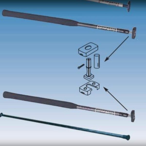 Extensão de Cana de Leme Alumínio 120cm 16mm - Imagem 4
