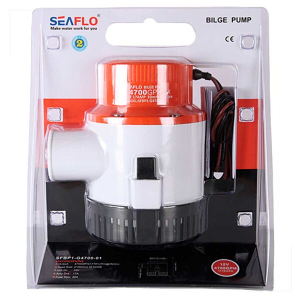 Bomba Porão 4700Gph 12V Seaflo - Imagem 4