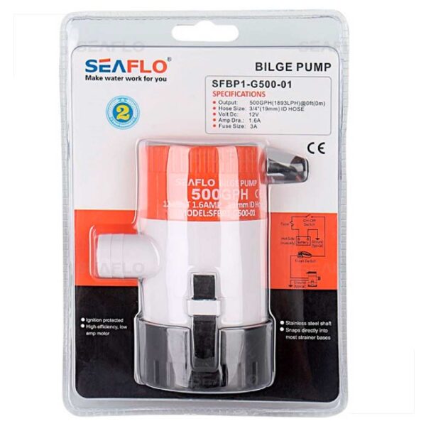 Bomba Porão 500Gph 12V Seaflo - Imagem 5