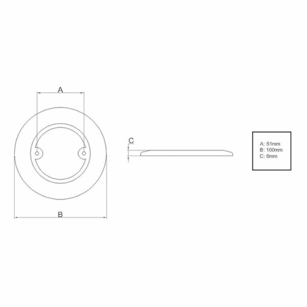 Luminária LED Arieltek Bicolor 12V Inox Branco/Azul - Imagem 3