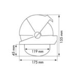 Bússola Plastimo Offshore 135 Branca Embutir Plastimo - Imagem 4