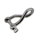 Manilha Torcida Curta 12 mm Inox