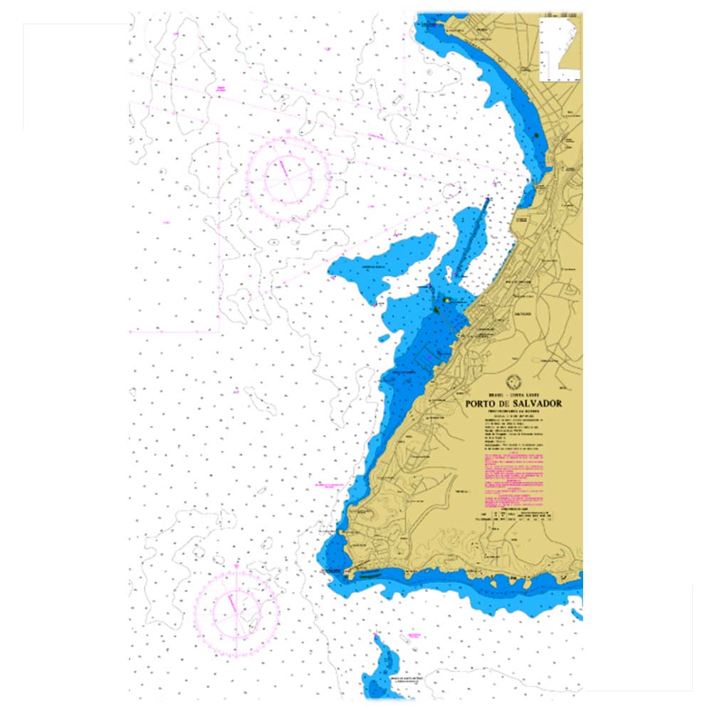 2189a5fe859b72976cb5764e9c74414b.jpg Carta Náutica 1102 Porto De Salvador - Imagem 1