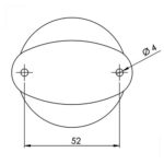 Luz De Tope Fundeio Pro Led Preta - Imagem 2