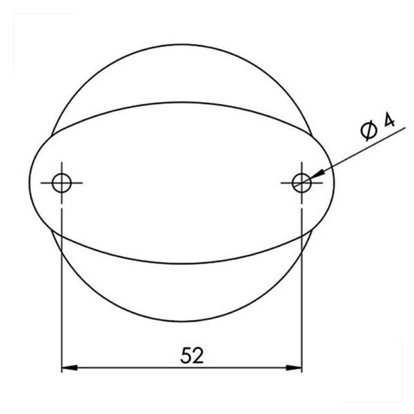 Luz De Tope Fundeio Pro Led Preta - Imagem 2