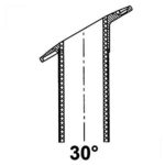 Porta Caniço Inox 30 graus Oval com Tampa - Imagem 3