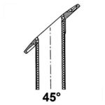 Porta Caniço Inox 45 graus Oval com Tampa - Imagem 3