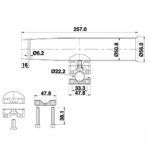 Porta Caniço Inox Guarda Mancebo 1 Pol - Imagem 3