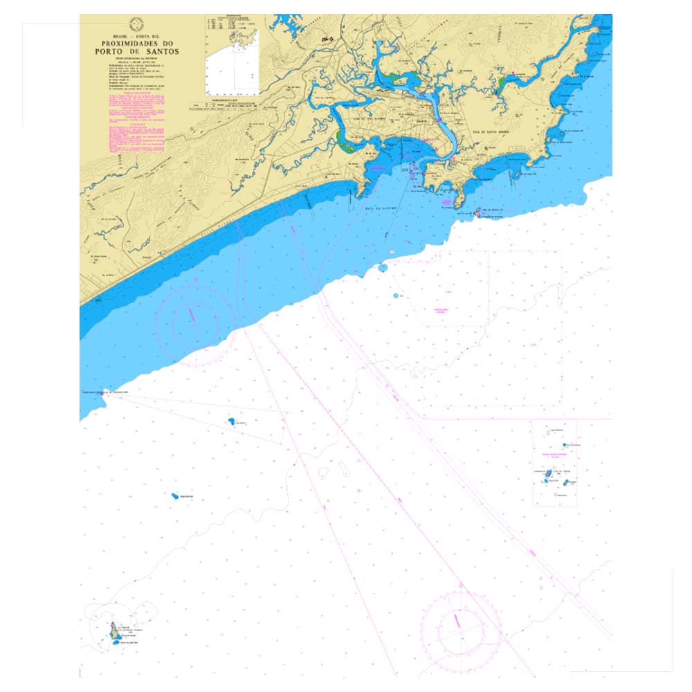 b87741af3d2cd9c6e9825d1dc2fb40da.jpg Carta Náutica 1711 Proximidades Do Porto De Santos - Imagem 1
