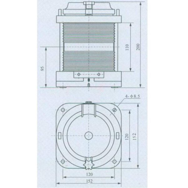 Luminária Circular Verde LED 360 Graus 12V Ripeam 72 - Imagem 4