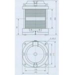 Luminária Circular Vermelha LED 360 Graus 12V Ripeam 72 - Imagem 4