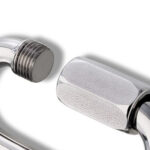 Link Mosquetão Oval Trava 8mm Inox - Imagem 3