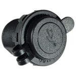 Tomada USB 12-24V 2 tomadas 2.1A Led Azul - Imagem 3