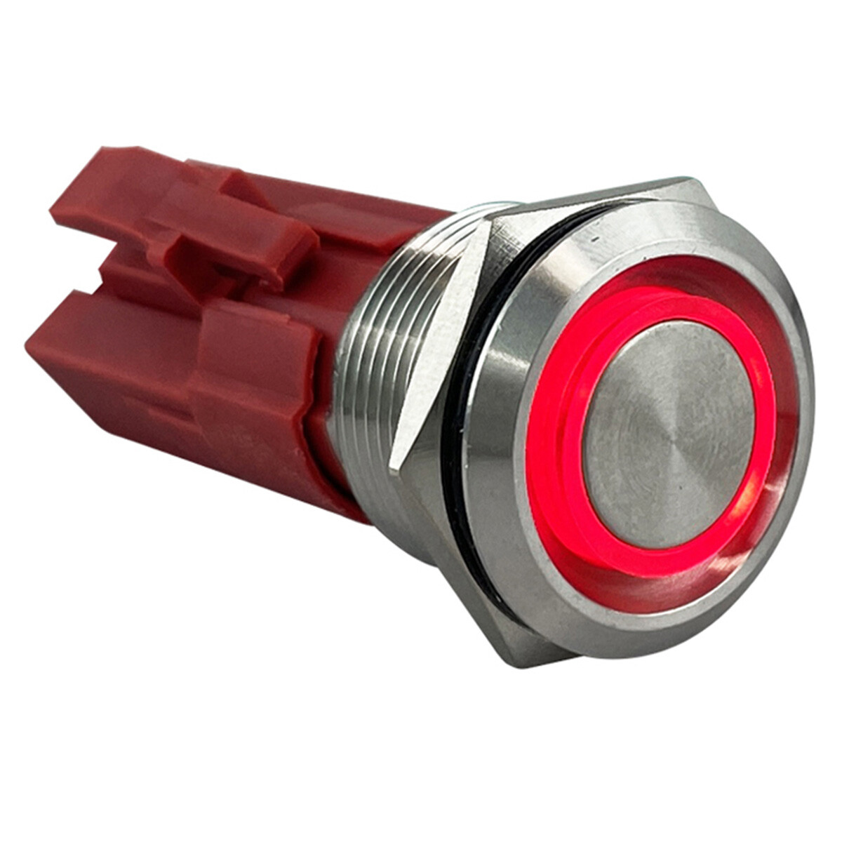 e7078a828f9b9de58c284fc3013afcde.jpg Botão Náutico On-Off Inox LED Vermelho 19mm 12-24v - Imagem 1