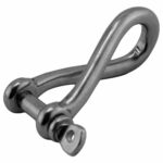 Manilha Torcida Curta 4 mm Inox