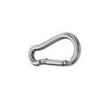 Mosquetão Sem Olhal 6mm Inox