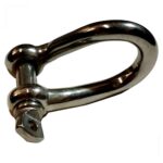 Manilha Torcida Curta 10 mm Inox