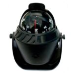 Bússola Preta ABS Sobrepor 117x120mm