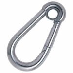 Mosquetão Com Olhal com 5mm de Espessura Inox