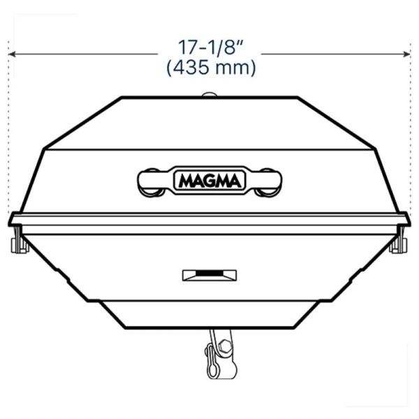 Churrasqueira Náutica Carvão Party Size 43,2cm Magma - Imagem 4